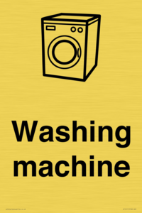 Dementia washing machine sign
